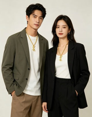 YSL Cassandre Bold Chain Necklace