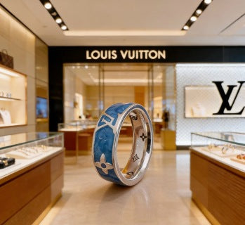 Louis Vuitton Color Bloom Enamel Band Ring
